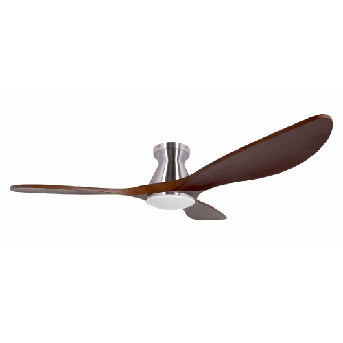 ΑΝΕΜΙΣΤ.ΟΡΟΦ-ΦΩΤΙΣΤΙΚΟ MORRIS MFC-48312 132cm NICKEL/WOOD 3Φ DC ME R/C